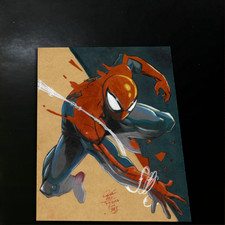 Spider-Man Art Print Signed 8.5x11 | Art by Keyeske