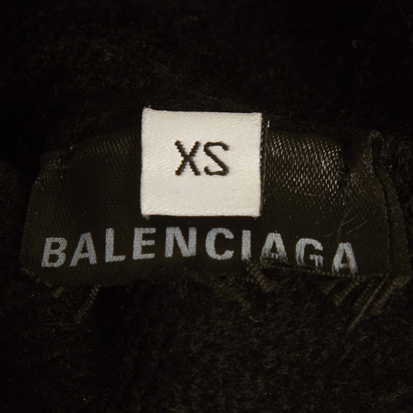 Balenciaga Black Eiffel Tower Rhinestone Velvet Sweater XS thumbnail 6