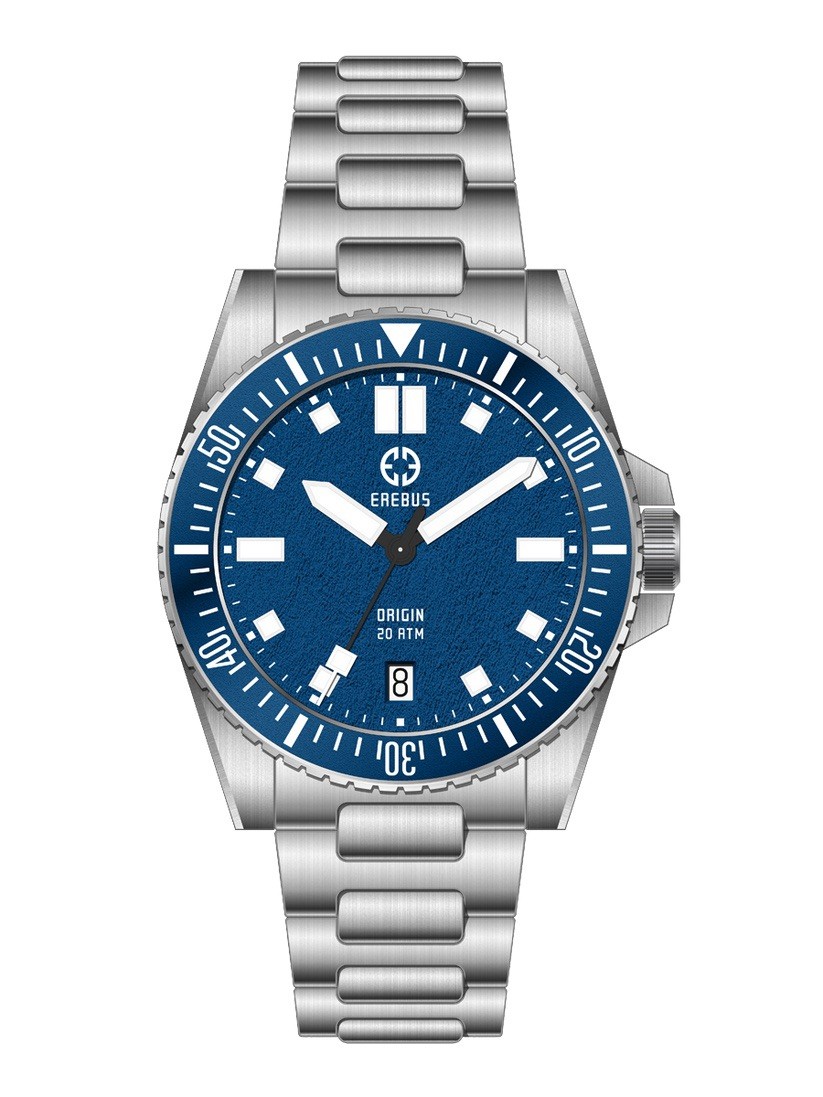 EREBUS Origin 38mm Automatic Tool Dive Watch Blue… - image 1