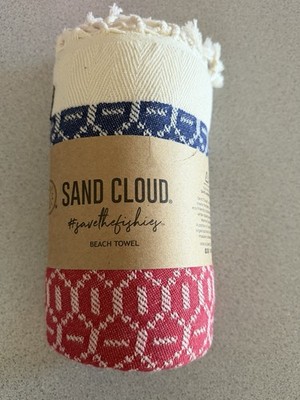New Sand Cloud Patriotic Strip USA Beach Towel Turkish Organic Cotton 37''x67''