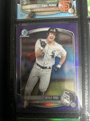 2025 Bowman - Chrome Prospects Kyle Teel #BCP-118 Purple Refractor /250 (RC)