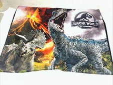 Jurassic World Dinosaur Pillowcase Standard Size 26x19 Raptor Blue Jurassic Park