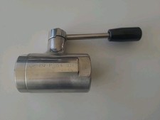 VALVOLA SFERA DN 20 FF  INOX LUCIDO  PN64 RICAVATA DA BARRA PIENA INOX AISI 304