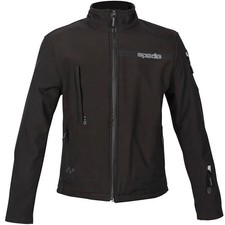 Spada Commute Ce Textile Waterproof Motorcycle Motorbike Jacket - Black
