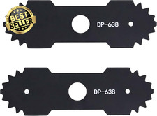 2 Pcs 9 in 638006008 Edger Blade with Teeth Compatible with Ryobi Edger,Heavy Du