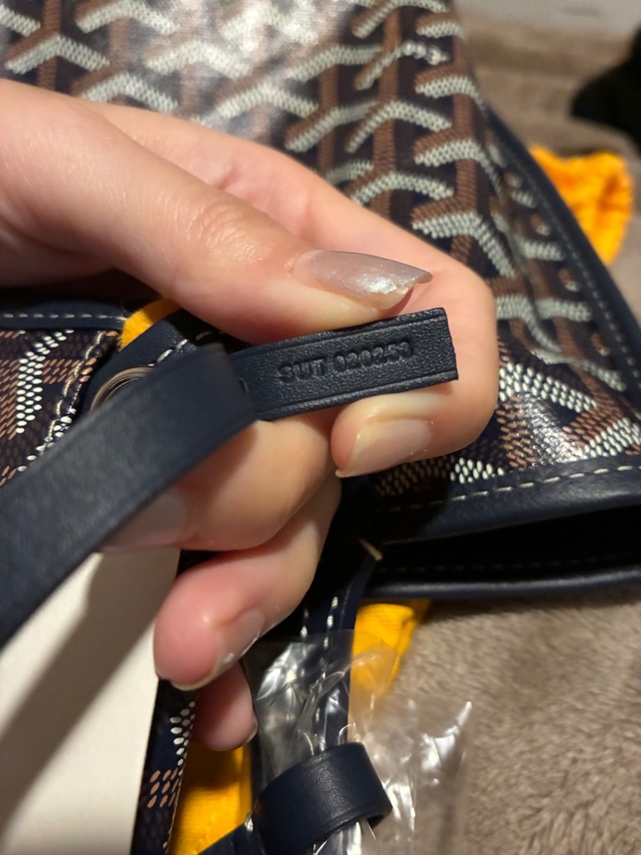 NEW Goyard Anjou Mini Tote Bag Navy | eBay