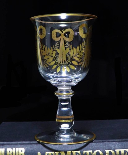 Baccarat Vecchio Nastro Decorativo 1900 Colore Oro Fiore - Collegato - Foto 2 di 11