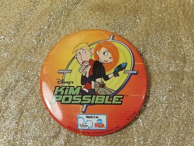 Disney Kim Possible Ron Stoppable Promotional Button Pin ABC Kids Promo 2003