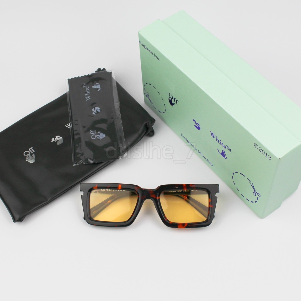 Off-White Unisex Havana/Amber Sunglasses Tucson OERI113 SIZE 