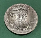 1997 WALKING LIBERTY AMERICAN EAGLE .999 FINE SILVER DOLLAR COIN 1oz. $1 USA
