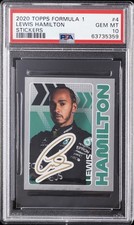 2020 TOPPS FORMULA 1 STICKERS #4 LEWIS HAMILTON PSA 10