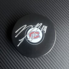 Nick Suzuki Montreal Canadiens Autographed Puck