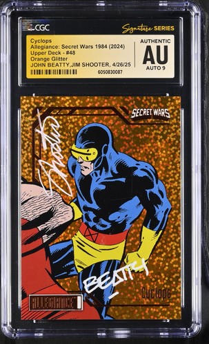 Allegiance Secret Wars 1984 Cyclops #48 | CGC SS AU 9 | Signed Shooter Beatty