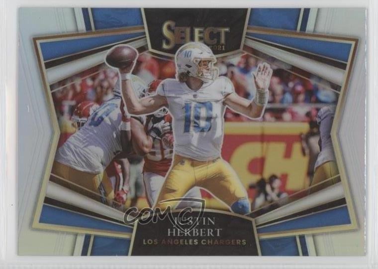 2021 Panini Select Snapshots Silver Prizm Justin Herbert #SS-1 sq1
