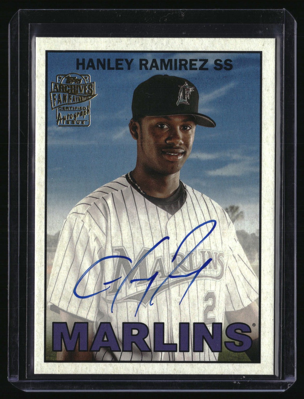 Hanley Ramirez 2025 Topps Archives #67FFA-HR 1967 Fan Favorites Auto Marlins