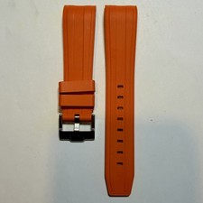 21mm ORANGE FKM caoutchouc rubber Strap 41mm Rolex Submariner Gmt Explorer II