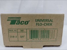 TACO 218-3   3/4" IPS CAST IRON FLO-CHEK VALVE, NEW