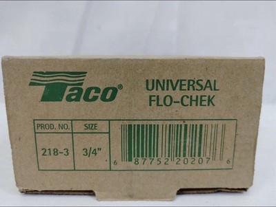 TACO 218-3   3/4'' IPS CAST IRON FLO-CHEK VALVE, NEW