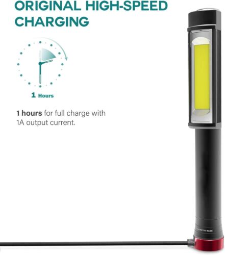 Câble Chargeur Magnétique Magdock avec NEBO Torchy 2K, Swyvel Lampe de Poche - Photo 4 sur 7