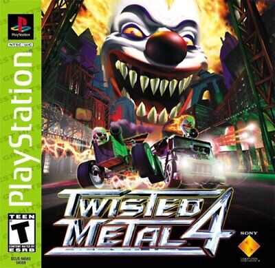 Twisted Metal 4 Sony PlayStation 1 PS1 PSOne Black Label Game Complete! CIB  711719456025