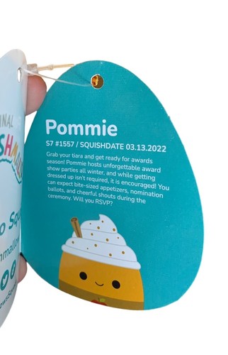 SQUISHMALLOW POMMIE THE APPLE CIDER PLUSH 7” Fall Drink Stuffie 2022 New W/ Tag - Picture 9 of 11