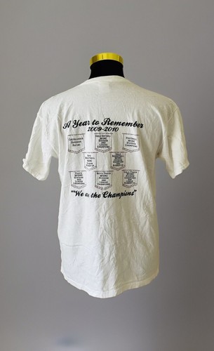 BRAVES ATHLETICS INDIAN CHIEF SIZE L T-SHIRT CHAMPIONS 2009-2010 Sport - Picture 2 of 6