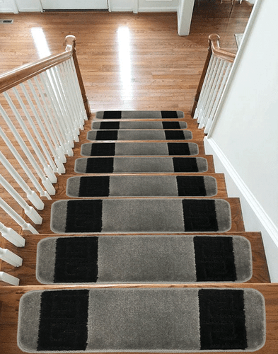NEW Luxury Carpet Stair Treads NON-SLIP MACHINE WASHABLE Mats/Rugs, 13pc-15pc - Picture 4 of 14