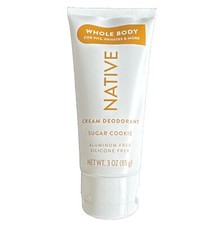 NATIVE Sugar Cookie Whole Body Cream Deodorant Limited Edition 3 oz