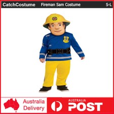 Kids Fireman Sam Costume Boys Firefighter Cosplay Halloween Book Week Outfits