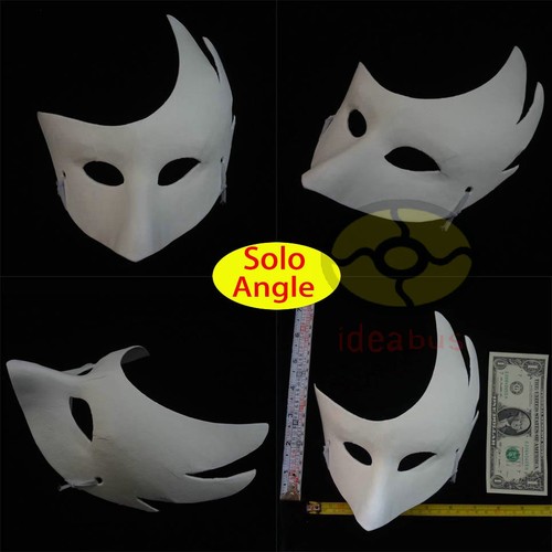 DIY Unpainted Mardi Gras Venetian White Blank Masquerade Paper Pulp Costume Mask - Picture 26 of 50