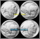 2x USA 1913 - 1938 VINTAGE INDIAN BUFFALO US NICKEL RARE NO DATE 5 CENT COIN LOT