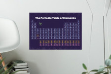 Periodic table with elements poster prints A3 A3+ A2 A1