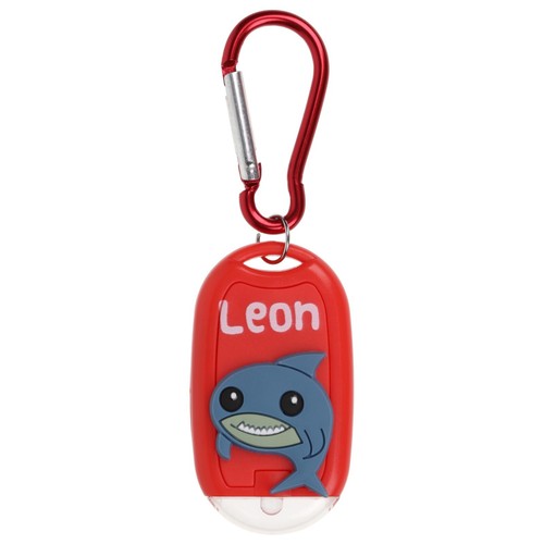 Kids Personalised Torch Keyring Novelty Mini LED Toy Light Carabiner Name Animal - Picture 231 of 370