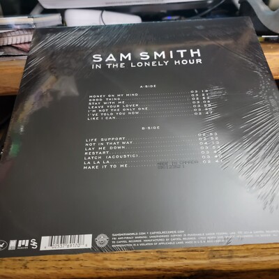 米LP Sam Smith (12) In The Lonely Hour B001995301 Capitol Records /00260 Sam Smith – In The Lonely Hour Capitol Records – B001995301 2014
