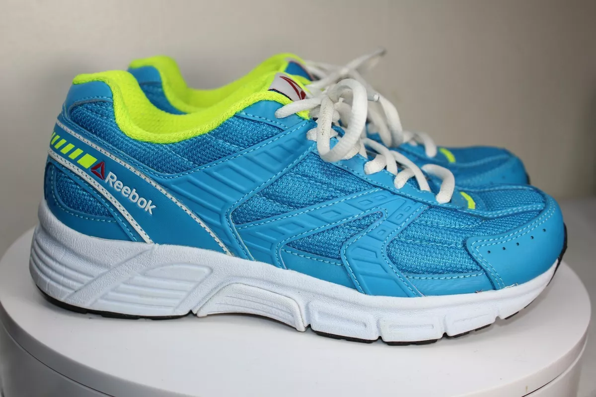 Reebok Memory Tech Blue Neon Yellow White Sneakers BD1596 Size