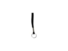 Advantus 75423 Deluxe Lanyards, Ring Style, 36" Long, Black, 24/Box