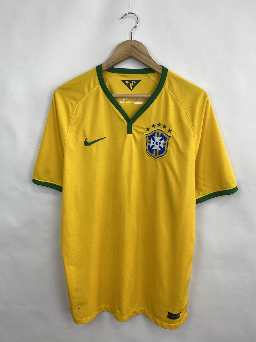 Nike Brazil 2014 soccer jersey size L color yellow | eBay