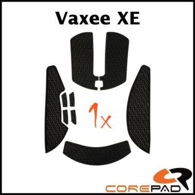 Corepad soft grips black Vaxee XE self-adhesive mouse grip tapes sticker