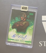 Star Wars Stellar 2019 Freddie Prinze Jr Kanan Jarrus Autograph Card Green #2/20