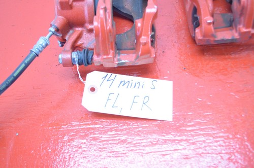 14-18 MINI COOPER S F55 F56 FWD FRONT RIGHT / LEFT BRAKE CALIPER SET OEM - Picture 2 of 11