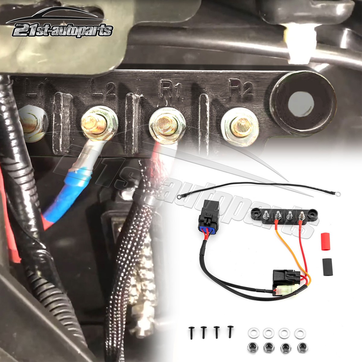 For 2019-2024 Honda Talon 1000 R/X 14 AWG Keyed Busbar