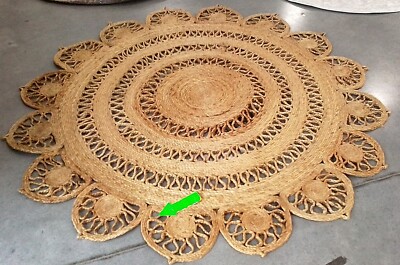 NATURAL 6'-0'' x 6'-0'' Broken Thread Rug, Reduced Price 1172767859 NFB253A-6R