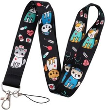 Cat Veterinarian Vet Veterinary Doctor Nurse Hospital Medical 17.7" Neck Lanyard