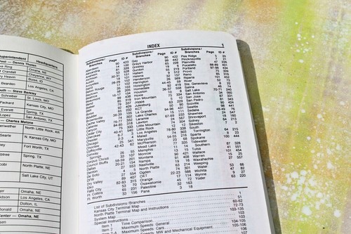 Vintage Union Pacific UPRR Eisenbahn Fahrplan Nr. 1. April 10, 1994 NOS - Bild 2 von 4