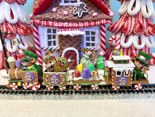 Wee Forest Folk GINGERBREAD EXPRESS, Mouse Expo 2020 Train Set, Four cars