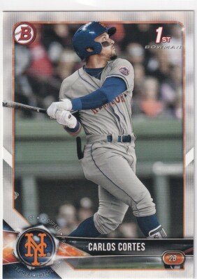 2018 BOWMAN 1ST RC CARLOS CORTES NEW YORK METS FIRST ROOKIE S2767