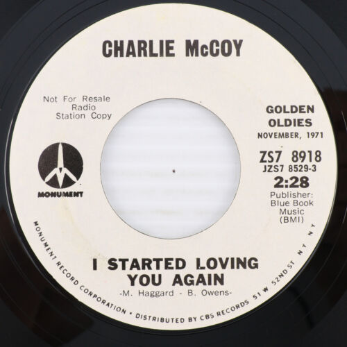 Charlie Mc Coy – I'm So Lonesome I Could Cry 45rpm Reissue Record ZS7 8918 PROMO - Picture 3 of 15