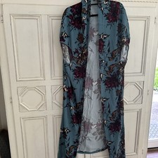 Anthropologie Bel Kazan Floral Print Kimono Kaftan Duster Lightweight OS
