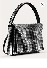 Liselle Kiss Taylor Crystal Satin Bag (made In Italy)