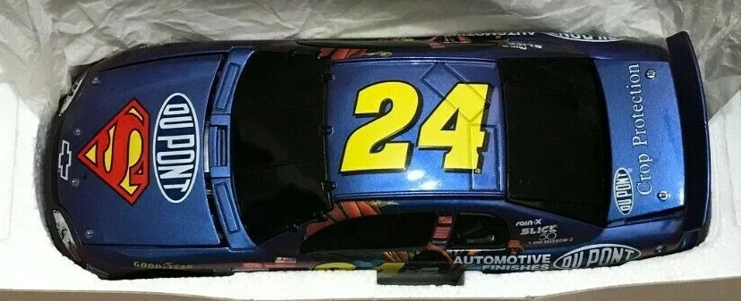 Action Jeff Gordon #24 Dupont SUPERMAN 1:24 Black Window Stock Car MIB - Image 4 of 4